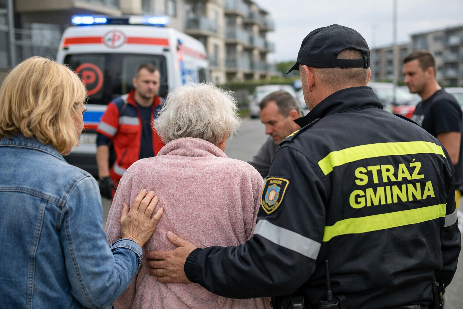 Starsza kobieta błąkała się po ulicy. Szybka reakcja mieszkańców Warzymic