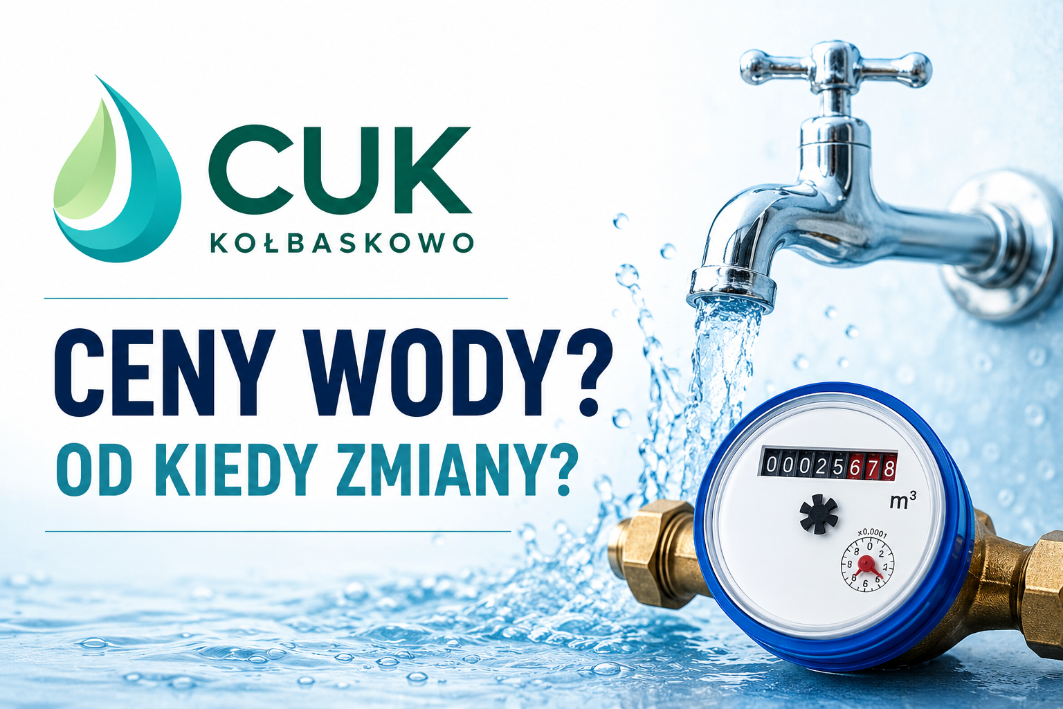Nowe ceny wody i ścieków od 1 września. Wody Polskie zatwierdziły taryfę CUK