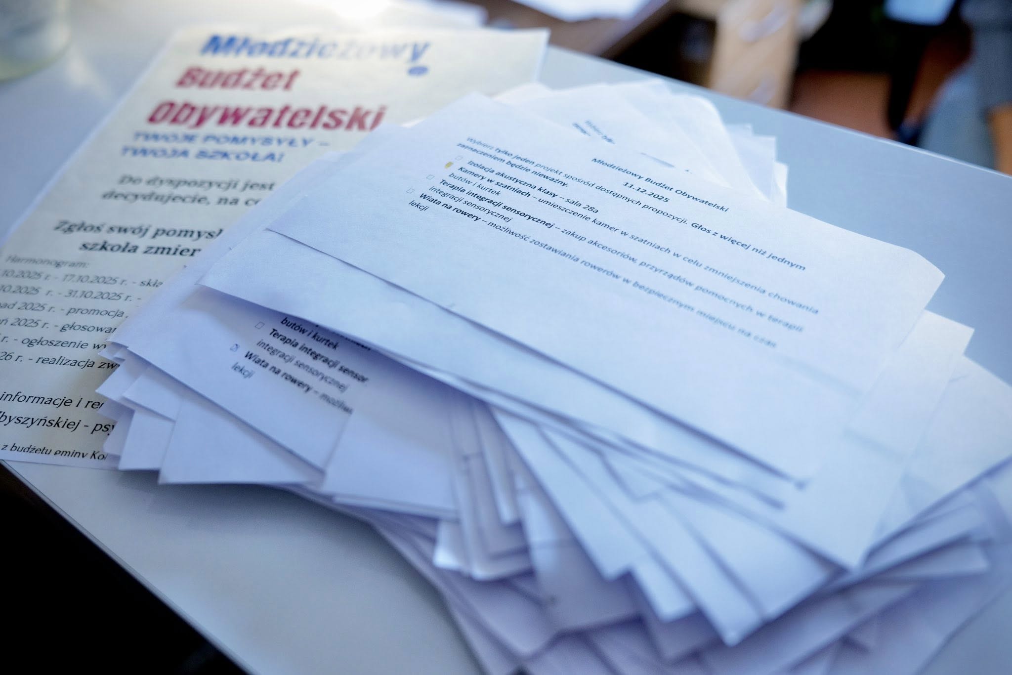 Młodzieżowy Budżet Obywatelski 2026: uczniowie Gminy Kołbaskowo zdecydowali o zmianach w swoich szkołach