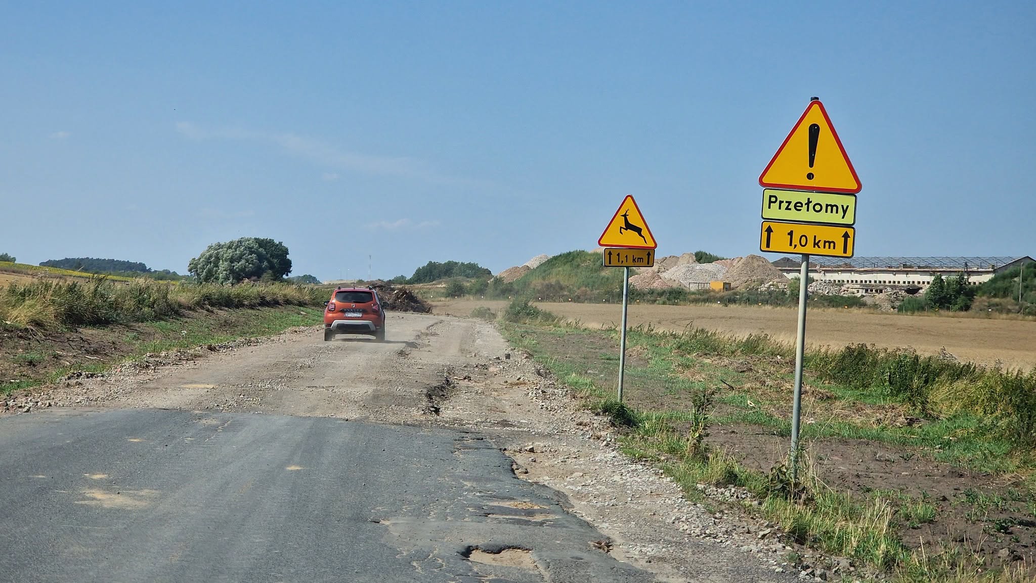 Problem na remontowanej drodze Stobno - Będargowo