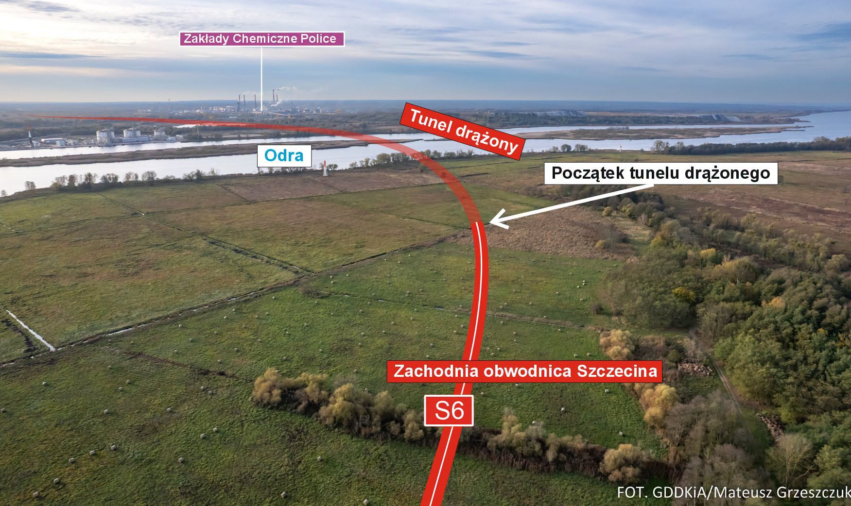 Jest zgoda na drążenie tunelu pod Odrą. To ostatni krok przed budową