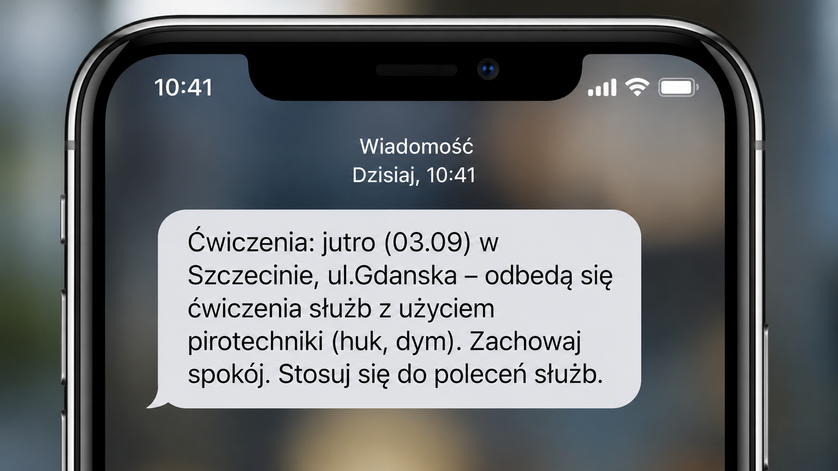 Huk i dym w Szczecinie. Służby prowadzą ćwiczenia, mieszkańcy dostali alert RCB